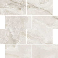 Мозаика Onyx and More White Onyx Glo 6 mm Mur 30х30 см керамогранит Casa Dolce Casa полированная чип 75х150 мм, серый 767703