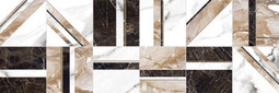 Декор Wild Chic Коричневый 25x75 Meissen глянцевый керамический 16519