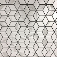 Мозаика Viva Statuario 4.8x4.8 керамическая 26.6x30.5
