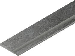 Керамогранит Magma Graphite Bordo 30x120 Svasato Round Dx Italon x2 структурированный бортик закругленный с выемкой правый 620090001308