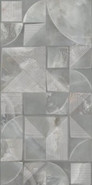 Настенная плитка Opale Grey Struttura Azori 31.5x63 глянцевая, рельефная (структурированная) керамическая 508921101