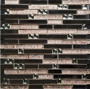 Мозаика Smokey Beige стеклянная 30x30