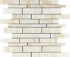 Мозаика Daina Beige Brick bone mix керамогранит 36x30 см полированная, бежевый