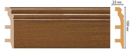 Плинтус напольный D232-85 ДМ Decomaster (100х22х2400 мм) 