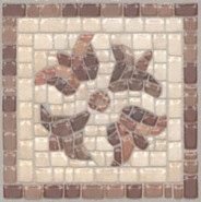 Вставка HGD/A240/SG1544L Пантеон лаппатированный 9.6x9.6 Kerama Marazzi