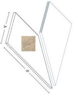Керамогранит Landstone Gold Lineare Angolo Sx / Лэндстоун Голд Бортик Угловой Лс