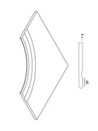 Оробико Бортик 60x60 с выемкой Угловой Закругленный Orobico Bordo 60x60 Svasato Ang.Round 30 матовый