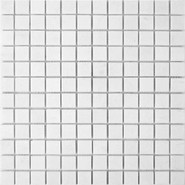 Мозаика из мрамора Thassos PIX295, чип 23x23 мм, сетка 305х305x6 мм глянцевая, белый