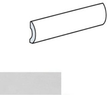 Бордюр Village Pencil Bullnose White 20x3x0,88 глазурованный глянцевый 25668 Equipe керамический