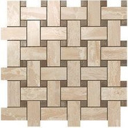 Декор мозаика S.M. Woodstone Champagne Twist Mosaic / S.M. Вудстоун Шампань Мозаика Твист керамический