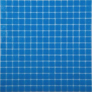 Мозаика AB02 Темно-голубой (бумага) стекло 32.7х32.7 см глянцевая чип 20х20 мм