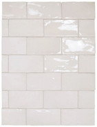 Настенная плитка 26909 Manacor White 7,5х15 см Equipe глянцевая керамическая