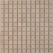 Мозаика из мрамора Crema Nova PIX230, чип 23х23 мм, сетка 305х305х6 мм матовая, бежевый