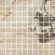 Мозаика Onyx and More Golden Blend Satin Mosaico 30х30 см керамогранит Casa Dolce Casa сатинированная чип 30х30 мм, бежевый 767760