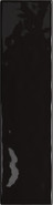 Настенная плитка Masovia Nero Gloss Str 7.8х29.8 Tubadzin глянцевая, рельефная (структурированная) керамическая 5900199263451