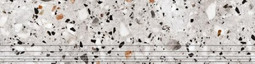 Ступень фронтальная Evia Terrazzo Серая Матовая 30x120 керамогранит ProGRES Ceramica NR0371