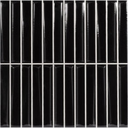 Настенная плитка Melody Black 20x20 Monopole глянцевая керамическая 85685