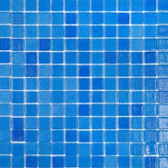 Мозаика Togama Niebla Azul стекло 34х34 см глянцевая чип 25х25 мм, голубой