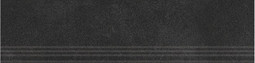 Ступень фронтальная Неро 1200х300 матовая с насечками керамогранит