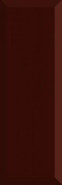 Настенная плитка Monocolor Biselado Brillo Marron 10x30 глянцевая керамическая