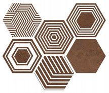 Керамогранит Copper 23,2x26,7 универсальный матовый