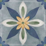 Керамогранит Veranda Belia 15х15 Nanda Tiles антискользящий (grip), матовый, рельефный (рустикальный) универсальная плитка 00000086188