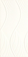 Настенная плитка Fiori Bianco Struktura 30х60 глянцевая керамическая