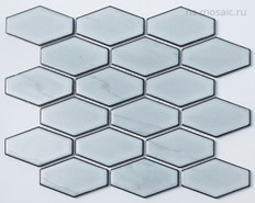 Мозаика R-311 керамика 26.8х29.4 см глянцевая чип 60х95 мм, голубой