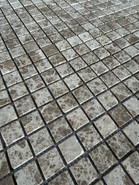 Мозаика Pixmosaic PIX 802 Light Emperador, чип 23x23 мм, сетка 305х305x6 мм, матовая мрамор серый