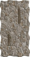 Керамогранит Castle Noce 33.3х66 Porcelanicos Hdc матовый, рельефный (рустикальный) настенный 202546