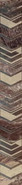 Бордюр Atlas Dark Azori 7.5x63 глянцевый керамический 588871001