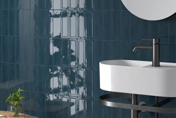 Настенная плитка Island Slate Blue 6.5х20 Equipe глянцевая керамическая 31196