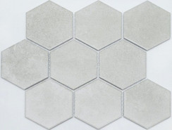Мозаика PS95110-14 керамика 25.6х29.5 см матовая чип 95х110 мм, серый