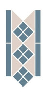 Бордюр Borden Lisbon with 1 strip (Tr.16, Dots 11, Strips 11) 28,1x15,1 матовый керамогранит