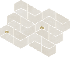 Мозаика Континуум Полар Джуэл керамогранит 31.1х38.2 см матовая, серый 620110000179
