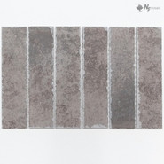 Мозаика NSmosaic R-365 керамика матовая 19.8х30.6 см чип 48х195 мм, серый