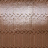 Керамогранит Terramater Cotto 3D Losanga Lux Str 9.1x37.5 Marazzi Italy глянцевый настенная плитка MPM2