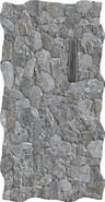 Керамогранит Castle Dark 33.3х66 Porcelanicos Hdc матовый, рельефный (рустикальный) настенный 202548