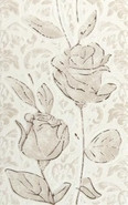Декор Fiora White Декор 01 25x40 Unitile/Шахтинская плитка матовый керамический 010301001847