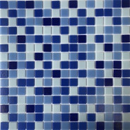 Мозаика из стекла PIX104, чип 20x20 мм, бумага 316х316х4 мм глянцевая, белый, голубой, синий