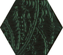 Декор Urban Colours Green Inserto Szklane Heksagon 17.1x19.8 глянцевый керамический
