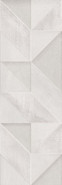 Настенная плитка Delice White 25х75 матовая, рельефная (структурированная) керамическая