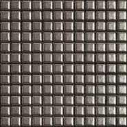 Мозаика Metallica Alluminio керамика 30х30 см Appiani глянцевая чип 25х25 мм, коричневый MTL 7006