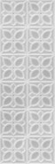 Настенная плитка LBU093D Lissabon Рельеф Квадраты Серый 25х75 глянцевая керамическая