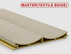 Стеновая панель Master textile beige Bonaparte бамбук с добавлением древесного волокна матовая, рифленая 2800х140х15 мм
