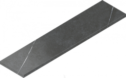 Ступень угловая Метрополис Империал Блэк Левая 33x120 керамогранит матовая 620070002193