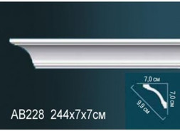 Перфект Карниз потолочный гладкий AB228
