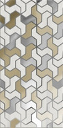 Декор Андалусия Геометрия D1 25х50 Axima глянцевый керамический СК000037032
