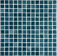 Мозаика Ezarri 2502-A стекло 31.3х49.5 см глянцевая чип 25х25 мм, синий