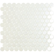 Мозаика № 6000 BR Белый (на сетке) стекло 30.6x31.4